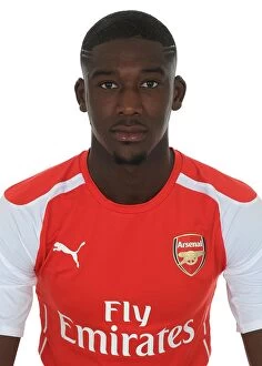 Images Dated 7th August 2014: Arsenal's Yaya Sanogo at 2014-15 Arsenal FC Photocall