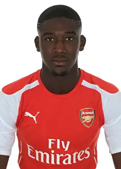 Arsenal's Yaya Sanogo at 2014-15 Arsenal FC Photocall