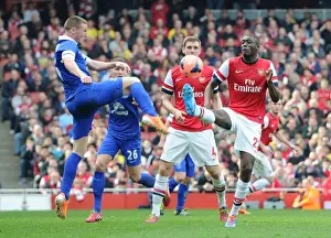 Arsenal's Yaya Sanogo Faces Off Against Everton's James McCarthy in FA Cup Quarter-Final Showdown