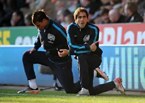 Arsenal's Yossi Benayoun Scores Against Norwich City in Premier League Clash at Carrow Road, November 2011