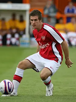 Barnet V Arsenal 2008-09 Prints: Arsenal's Young Star Ramsey Shines in Exciting 2-1 Pre-Season Victory over Barnet