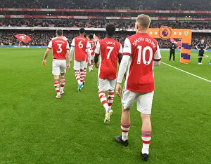 Arsenal's Young Stars: Kieran Tierney, Gabriel, Bukayo Saka, and Emile Smith Rowe in Action against Burnley