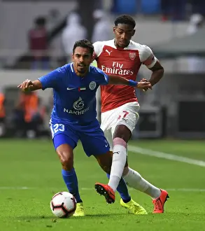 Al-Nasr Dubai SC V Arsenal 2018-19 Prints: Arsenal's Zech Medley in Action Against Al-Nasr Dubai SC (2018-19)