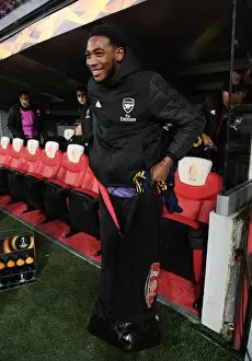 Images Dated 13th December 2019: Arsenal's Zech Medley Prepares for Standard Liege Clash in Europa League Group Stage