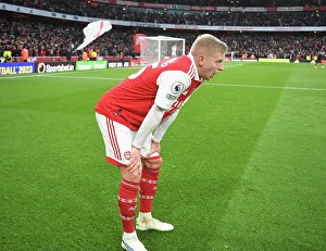 Arsenal's Zinchenko in Action against AFC Bournemouth, Premier League 2022-23