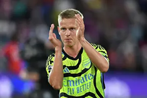 Crystal Palace V Arsenal 2023-24 Prints: Arsenal's Zinchenko Celebrates with Fans: Crystal Palace Victory in 2023-24 Premier League