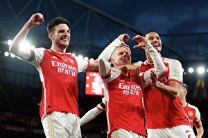 Arsenal v Burnley 2023-24 Collection: Arsenal's Zinchenko Hat-Trick: Triumphing Over Burnley (2023-24)