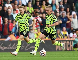 AFC Bournemouth V Arsenal 2023-24 Prints: Arsenal's Zinchenko and Odegaard in Action against AFC Bournemouth (2023-24)