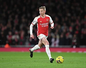 Images Dated 28th December 2023: Arsenal's Zinchenko Shines in Premier League Clash Against West Ham United (2023-24)