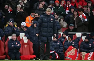 Arsenal V Everton 2009-10 Prints: Arsene Wenger: 2-2 Stalemate Against Everton in Premier League, Emirates Stadium, 2010