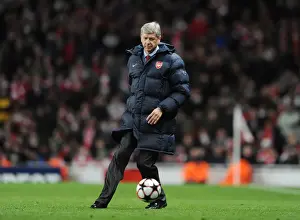 Arsene Wenger at the 2010 UEFA Champions League Quarterfinal: Arsenal vs Barcelona (2:2)