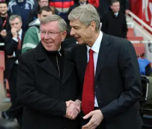 Arsenal V Manchester United 2011-12 Prints: Arsene Wenger and Alex Ferguson: A Classic Rivalry - Arsenal vs Manchester United, 2011-12