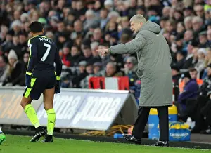 Swansea City V Arsenal - 2016-17 Prints: Arsene Wenger and Alexis Sanchez: Arsenal's Tactical Duo at Swansea City, January 2017