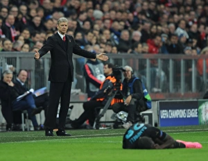 Bayern Munich V Arsenal 2015-16 Prints: Arsene Wenger at Allianz Arena: Arsenal vs. Bayern Munich, UEFA Champions League (2015)