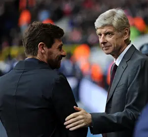 Tottenham Hotspur V Arsenal 2012-13 Prints: Arsene Wenger and Andre Villas-Boas Face Off: Tottenham Hotspur vs Arsenal