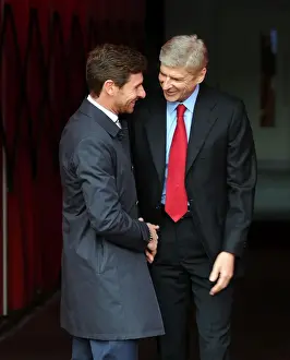 Arsene Wenger and Andre Villas-Boas: A Pre-Match Handshake at the Emirates Stadium (Arsenal v Tottenham Hotspur, 2012-13)