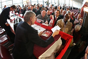Arsene Wenger at Arsenal AGM, Emirates Stadium, 2008