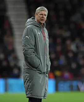 AFC Bournemouth V Arsenal 2016-17 Prints: Arsene Wenger and Arsenal Battle AFC Bournemouth in January 2017 Premier League Clash