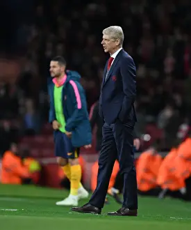 Arsenal V Atletico Madrid 2017-18 Prints: Arsene Wenger and Arsenal Battle Atletico Madrid in Europa League Semi-Finals