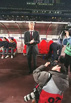 Arsene Wenger: The Arsenal Boss Awaits Kickoff in UEFA Champions League Quarterfinals vs. Juventus, Stadio Delle Alpi, 2006