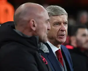 Arsenal V CSKA Moscow 2017-18 Prints: Arsene Wenger: Arsenal Boss Leads Europa League Charge Against CSKA Moskva (2018)