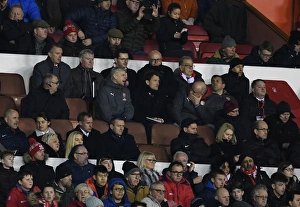 Nottingham Forest V Arsenal FA Cup 3rd Round 2017-18 Prints: Arsene Wenger and Arsenal Coaches at Nottingham Forest FA Cup Match, 2018