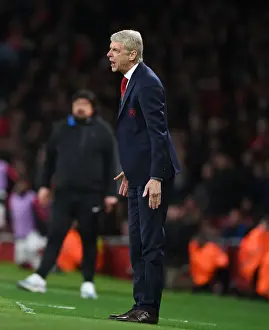 Arsenal V Atletico Madrid 2017-18 Prints: Arsene Wenger and Arsenal Face Atletico Madrid in Europa League Semi-Final
