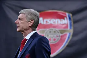AC Milan V Arsenal 2017-18 Prints: Arsene Wenger and Arsenal Face Off Against AC Milan in Europa League Showdown, 2017-18