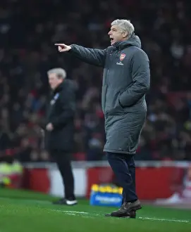 Arsenal V Crystal Palace 2017-18 Prints: Arsene Wenger and Arsenal Face Off Against Crystal Palace in Premier League Clash (2017-18)