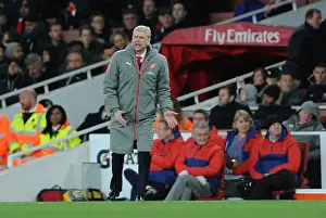 Arsenal V Leicester City 2016-17 Prints: Arsene Wenger and Arsenal Face Off Against Leicester City in Premier League Clash (2016-17)