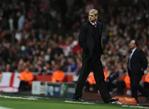 Arsenal V Napoli 2013-14 Prints: Arsene Wenger and Arsenal Face Off Against Napoli in Champions League Showdown (2013-14)