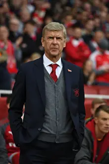 Arsenal V Swansea City 2017-18 Prints: Arsene Wenger and Arsenal Face Off Against Swansea City in Premier League Clash (2017-18)