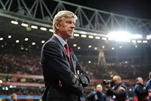 Arsenal V Marseille 2011-12 Prints: Arsene Wenger and Arsenal FC Face Off Against Olympique de Marseille in UEFA Champions League Group F