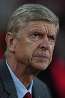 Arsenal V Red Star Belgrade 2017-18 Prints: Arsene Wenger: Arsenal FC vs Crvena Zvezda, UEFA Europa League 2017
