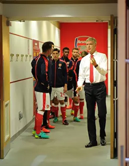 Arsenal V Chelsea 2016-17 Prints: Arsene Wenger in the Arsenal Home Changing Room Before Arsenal vs Chelsea (2016-17)