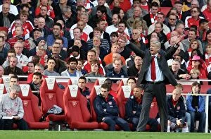 Arsenal v Tottenham 2009-10 Collection: Arsene Wenger the Arsenal Manager