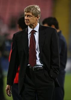 Steaua Bucharest v Arsenal 2007-08 Collection: Arsene Wenger the Arsenal Manager
