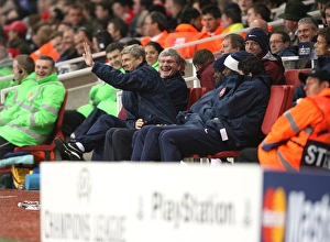 Arsenal v Slavia Prague 2007-08 Collection: Arsene Wenger the Arsenal Manager