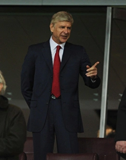 Arsenal V Olympiacos 2012-13 Prints: Arsene Wenger: Arsenal Manager, UEFA Champions League 2012 - Arsenal vs Olympiacos