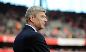 Arsene Wenger the Arsenal Manager. Arsenal 0: 1 Newcastle United. Barclays Premier League