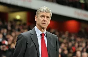 Arsene Wenger the Arsenal Manager. Arsenal 0: 0 Manchester City. Barclays Premier League