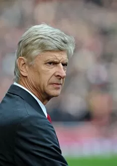 Arsene Wenger the Arsenal Manager. Arsenal 1: 0 Queens Park Rangers. Barclays Premier League