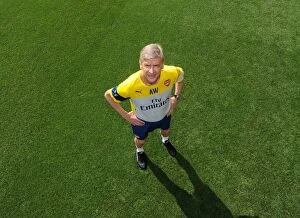 Arsene Wenger the Arsenal Manager. Arsenal 1st Team Photocall. Emirates Stadium, 7 / 8 / 14