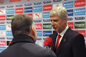 Arsene Wenger the Arsenal Manager. Arsenal 2: 0 Everton. Barclays Premier League. Emirates Stadium