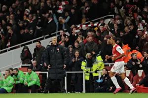 Arsenal V Fulham 2010-11 Prints: Arsene Wenger the Arsenal Manager. Arsenal 2: 1 Fulham. Barclays Premier League