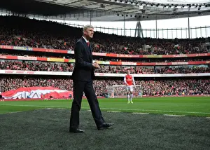 Arsenal V Leicester City 2015-16 Prints: Arsene Wenger the Arsenal Manager. Arsenal 2: 1 Leicester City. Barclays Premier League