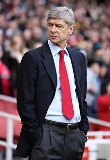 Arsene Wenger the Arsenal Manager. Arsenal 2: 0 Sunderland. Barclays Premier League