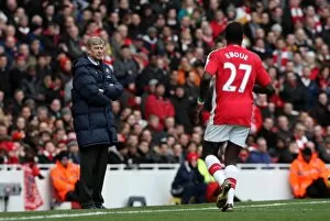 Arsene Wenger the Arsenal Manager. Arsenal 2: 0 Sunderland, Barclays Premier League