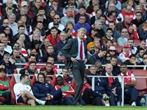 Arsenal v Stoke City 2011-2012 Gallery: Arsene Wenger the Arsenal Manager. Arsenal 3: 1 Stoke City. Barclays Premier League