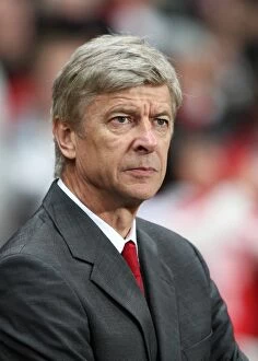 Arsene Wenger the Arsenal Manager. Arsenal 5: 1 Shaktar Donetsk. UEFA Champions League